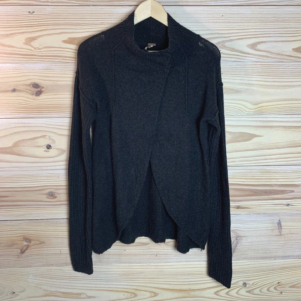Free People Cascade Cardi Women Small Cardigan Sweater Dark‎ Academia Gothic